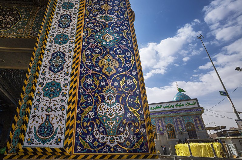 السلام علیک یا زینب کبری (س) - کاشی کاری حرم امام حسین(ع)